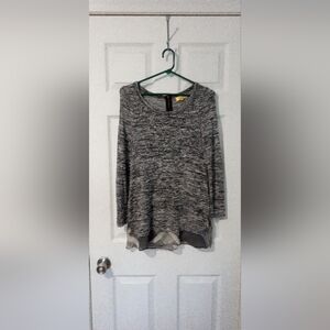 Princess by Vera Wang gray sweater, size small with back zipper.